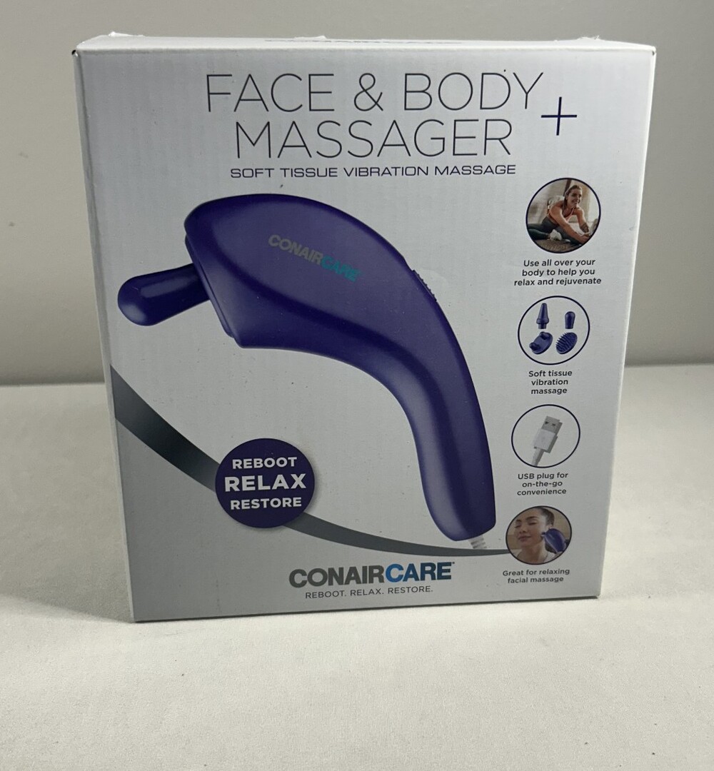 Face & Body Massager - Soft Tissue Vibration Purple